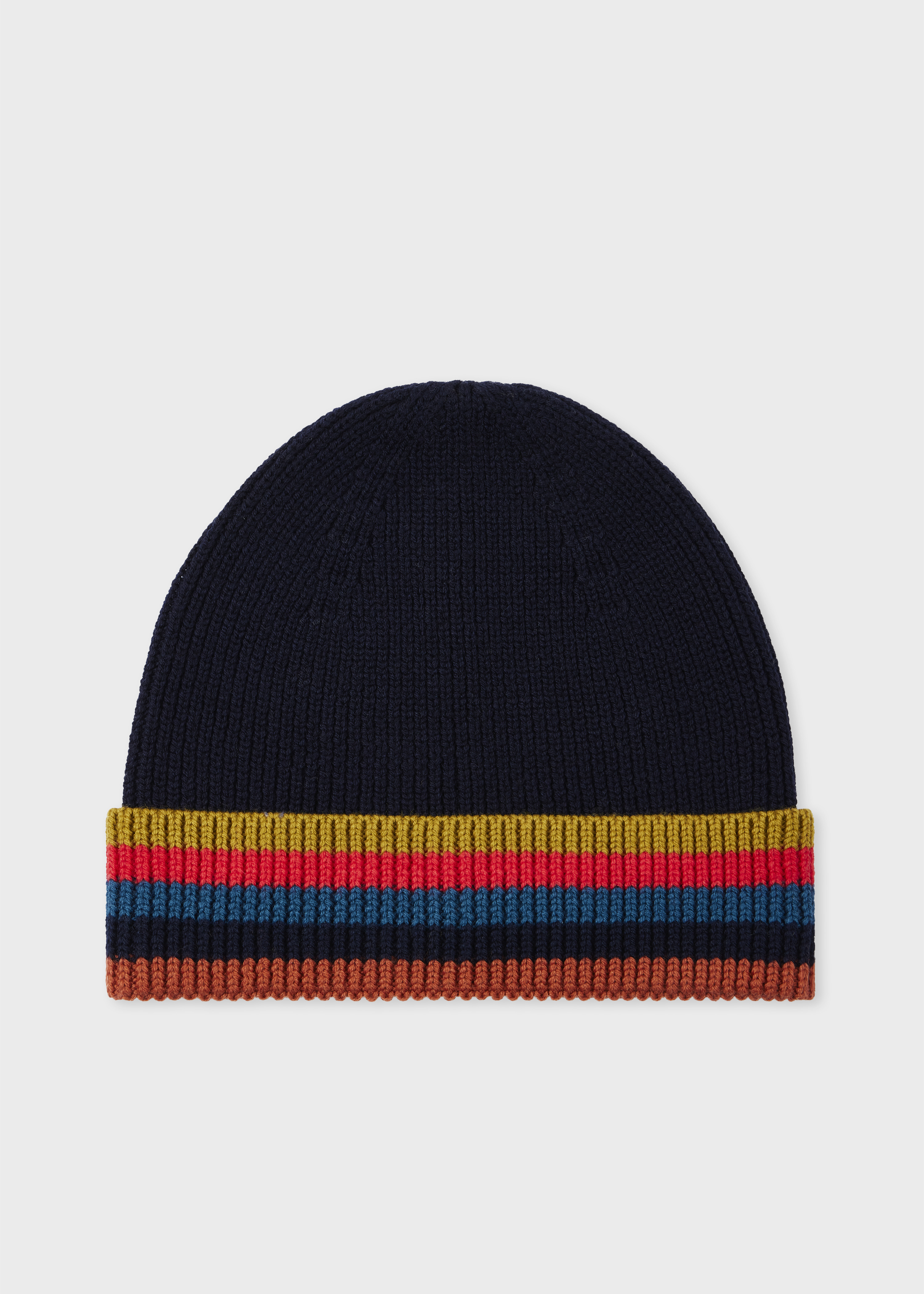 Navy Blue Merino Wool 'Artist Stripe' Set - 2