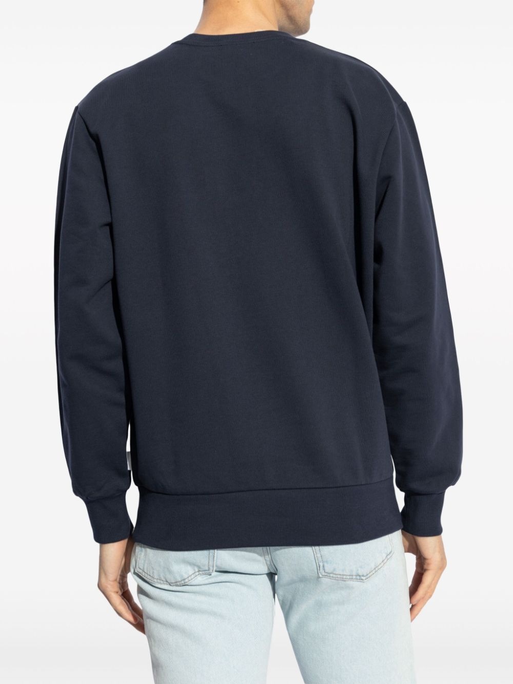 v-insert cotton sweatshirt - 4