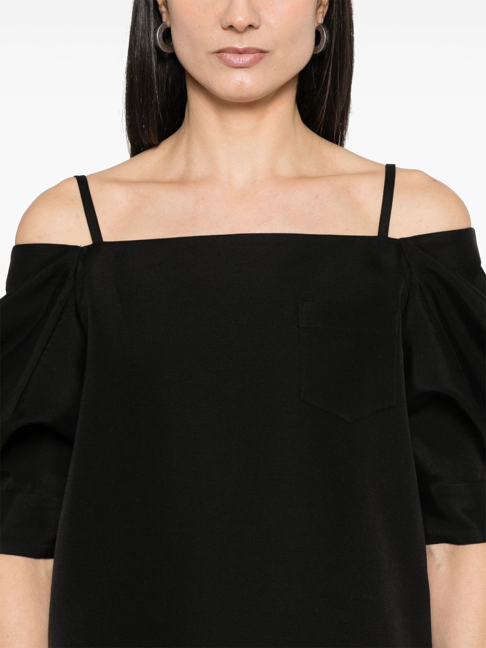 cold-shoulder mini dress - 5