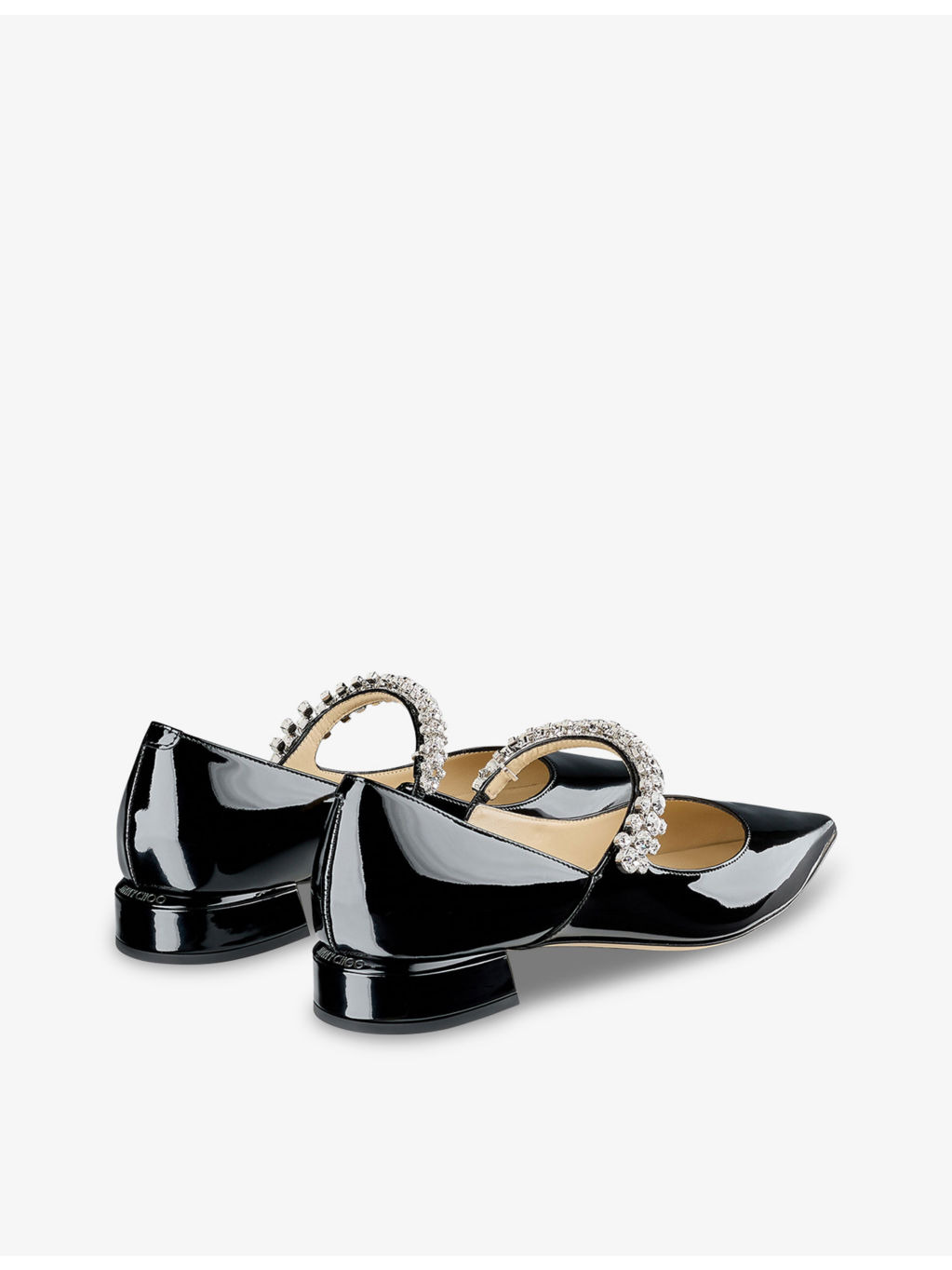 Bing 25 crystal-embellished patent-leather flats - 4