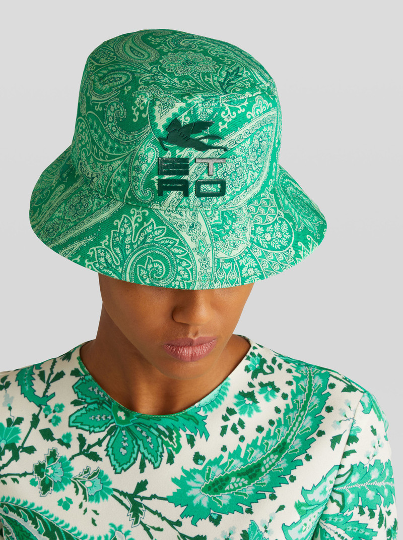 Etro LIQUID PAISLEY BUCKET HAT outlook