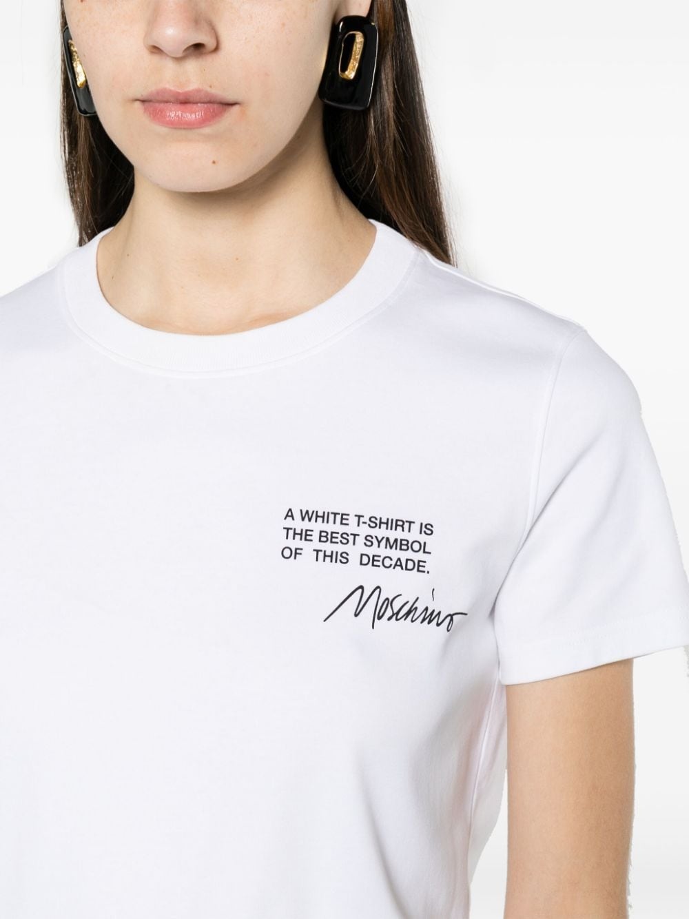 logo-print organic cotton T-shirt - 5