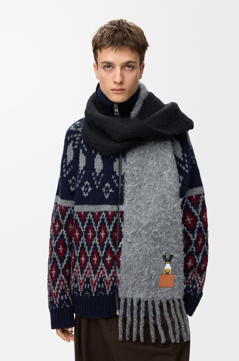 Loewe Scarf in alpaca and wool blend outlook