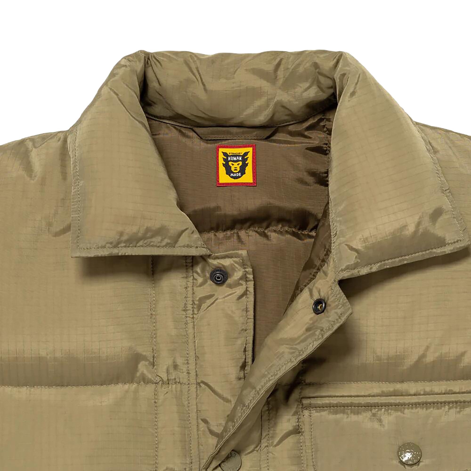 Human Made Down Shirt Jacket 'Olive Drab' - 3