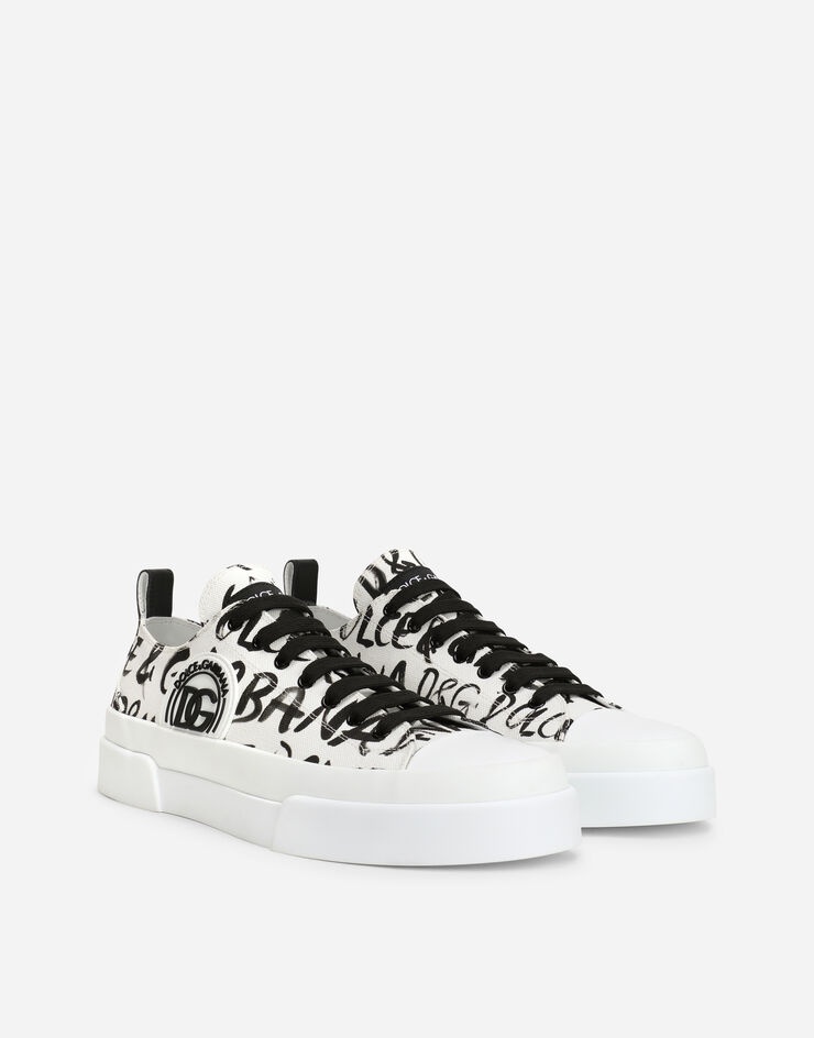 Canvas Portofino Light sneakers with DG logo print - 2