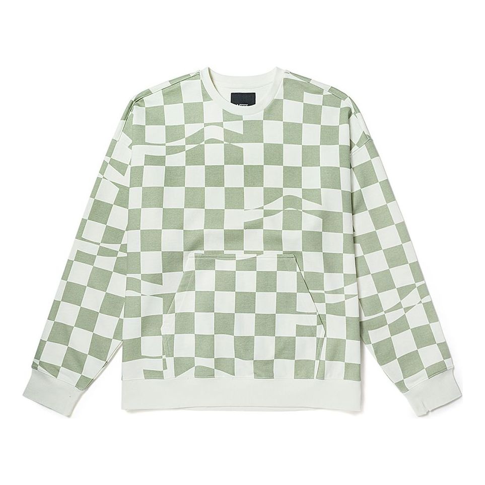 Vans checkerboard Hoodie 'Green White' VN00091KC1C - 1