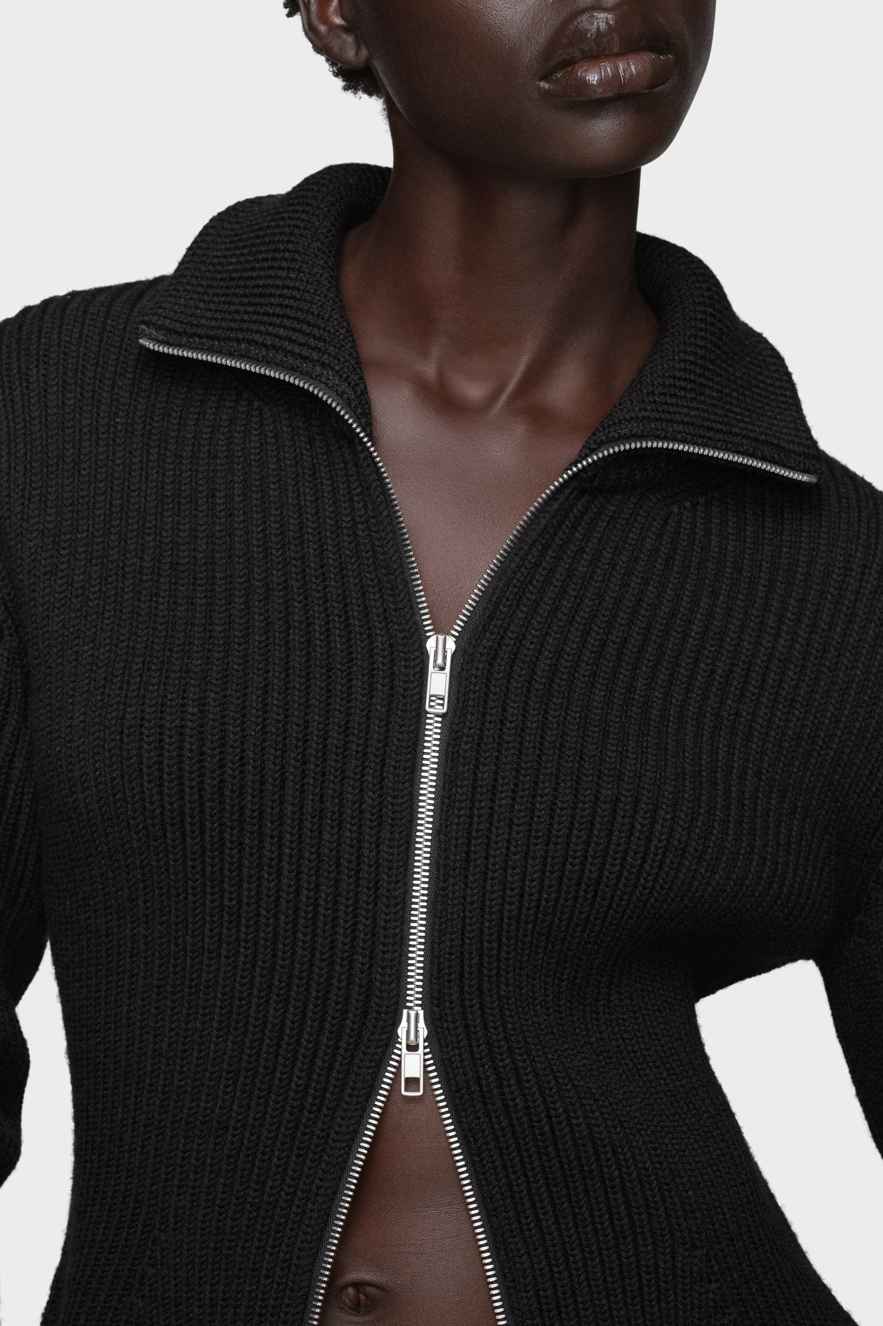Wool zipped cardigan - 5