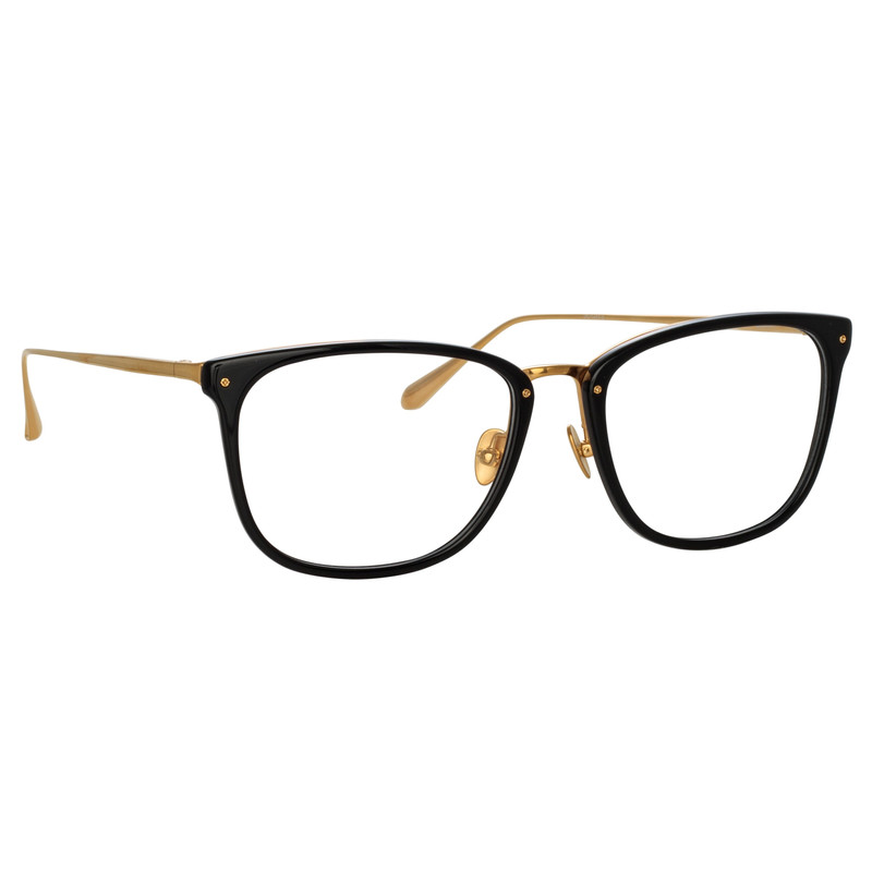 LINDA FARROW CASSIN OPTICAL D-FRAME IN BLACK outlook