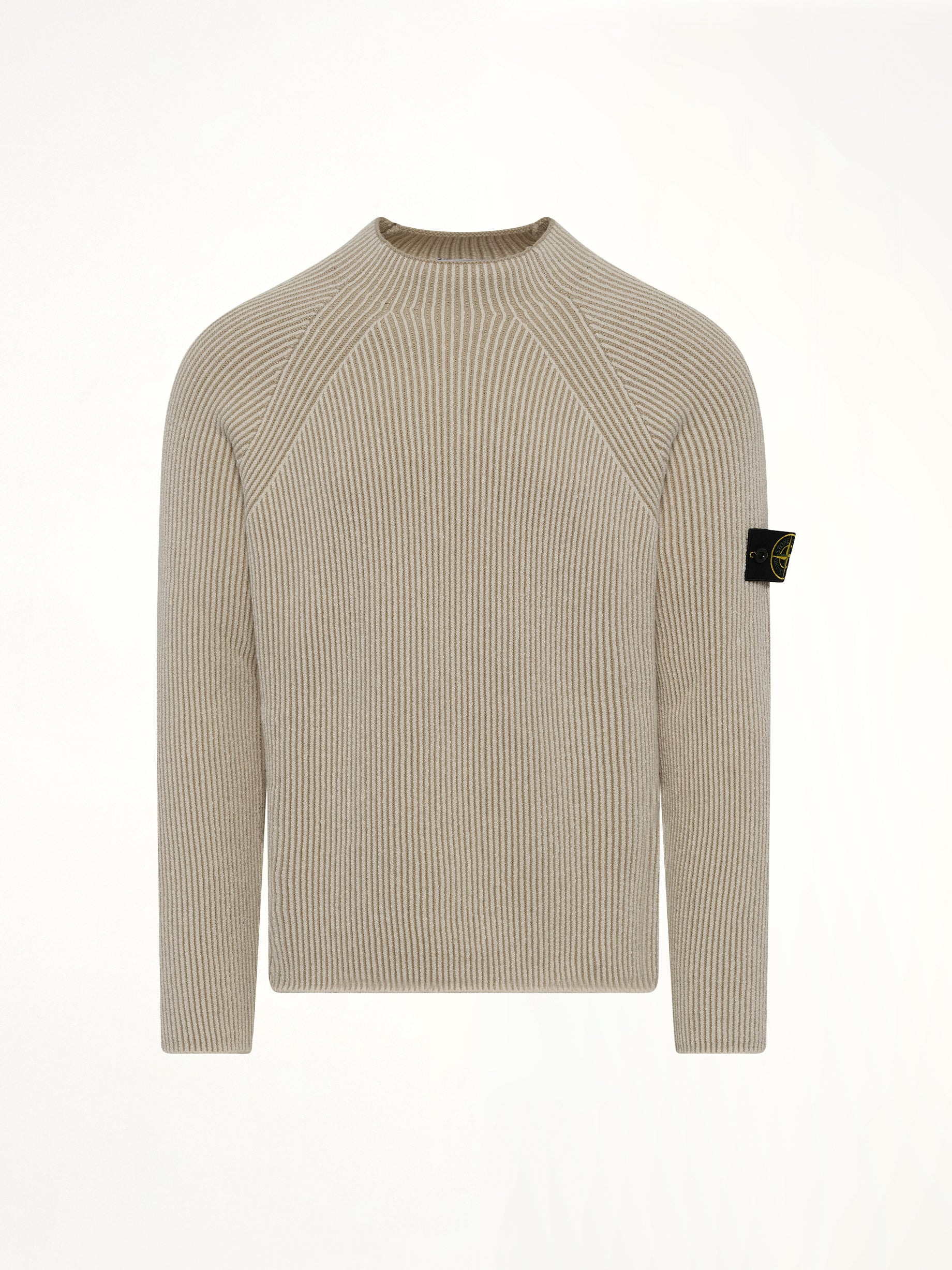 510002 Wool Crew Neck Sweater in Ivory - 2