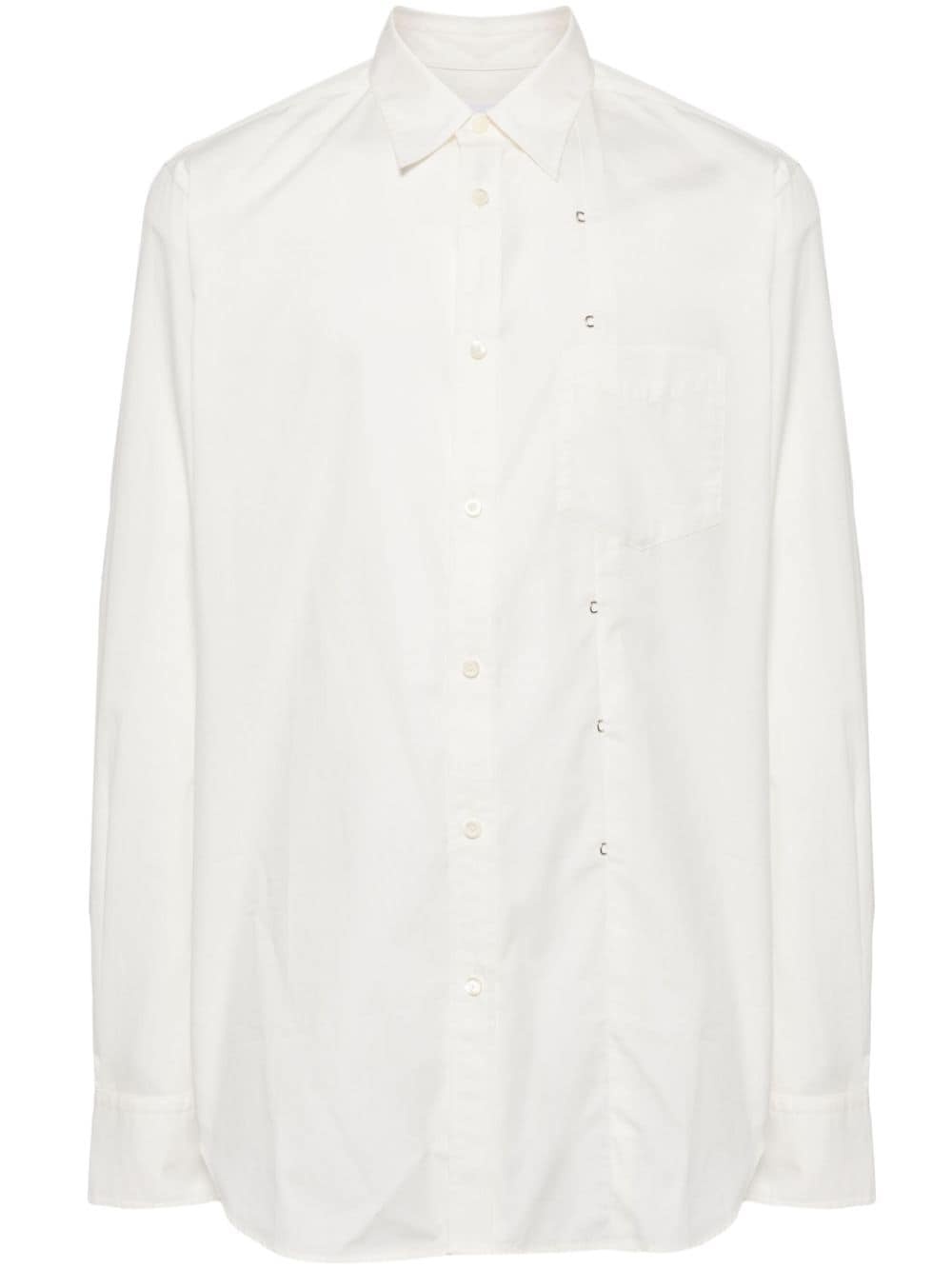 cotton-silk blend shirt - 1