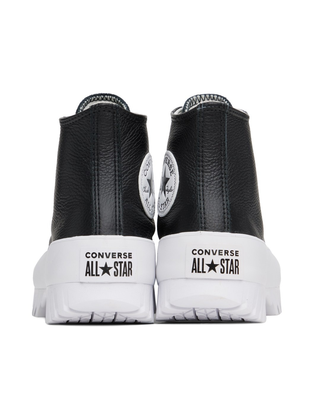 Black Leather Chuck Taylor All Star Lugged 2.0 Sneakers - 2