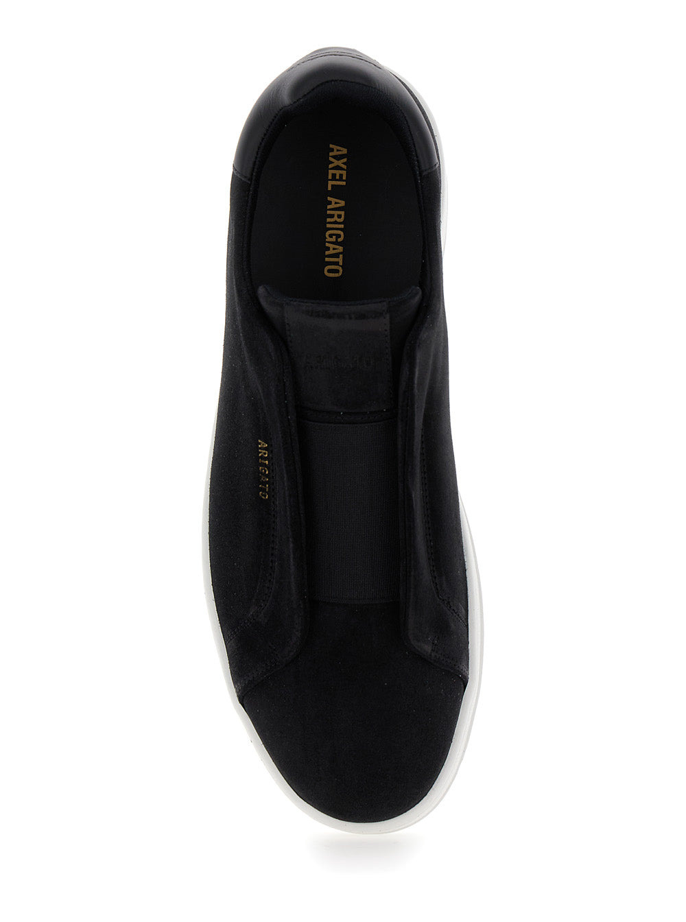 Axel Arigato Men 'Dice Laceless' Black Low Top Slip-On Sneakers In Suede Man - 4