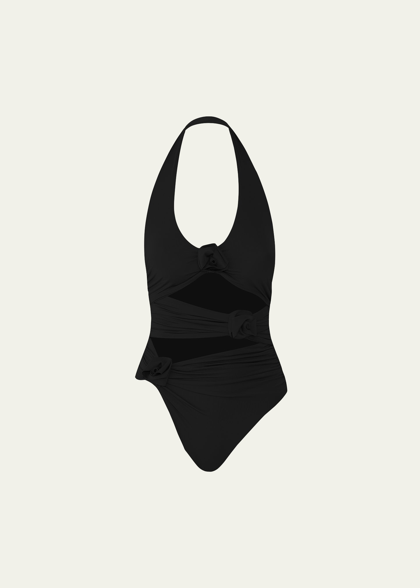 Cipria Halter One-Piece Swimsuit - 1