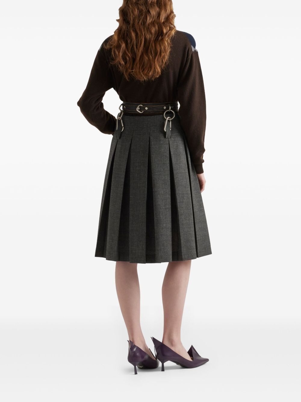 cashmere V-neck sweater - 3