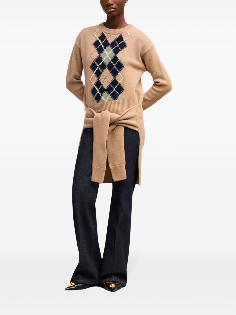 Argyle Double layered jumper - 2