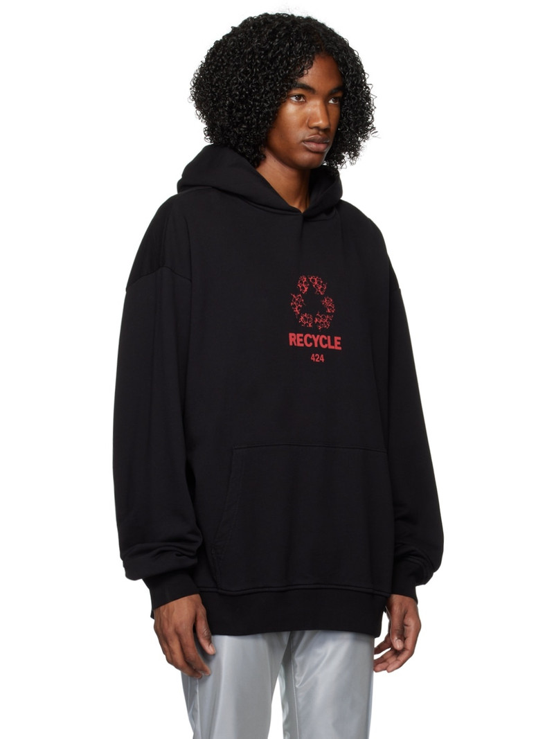 Black Graphic Hoodie 2
