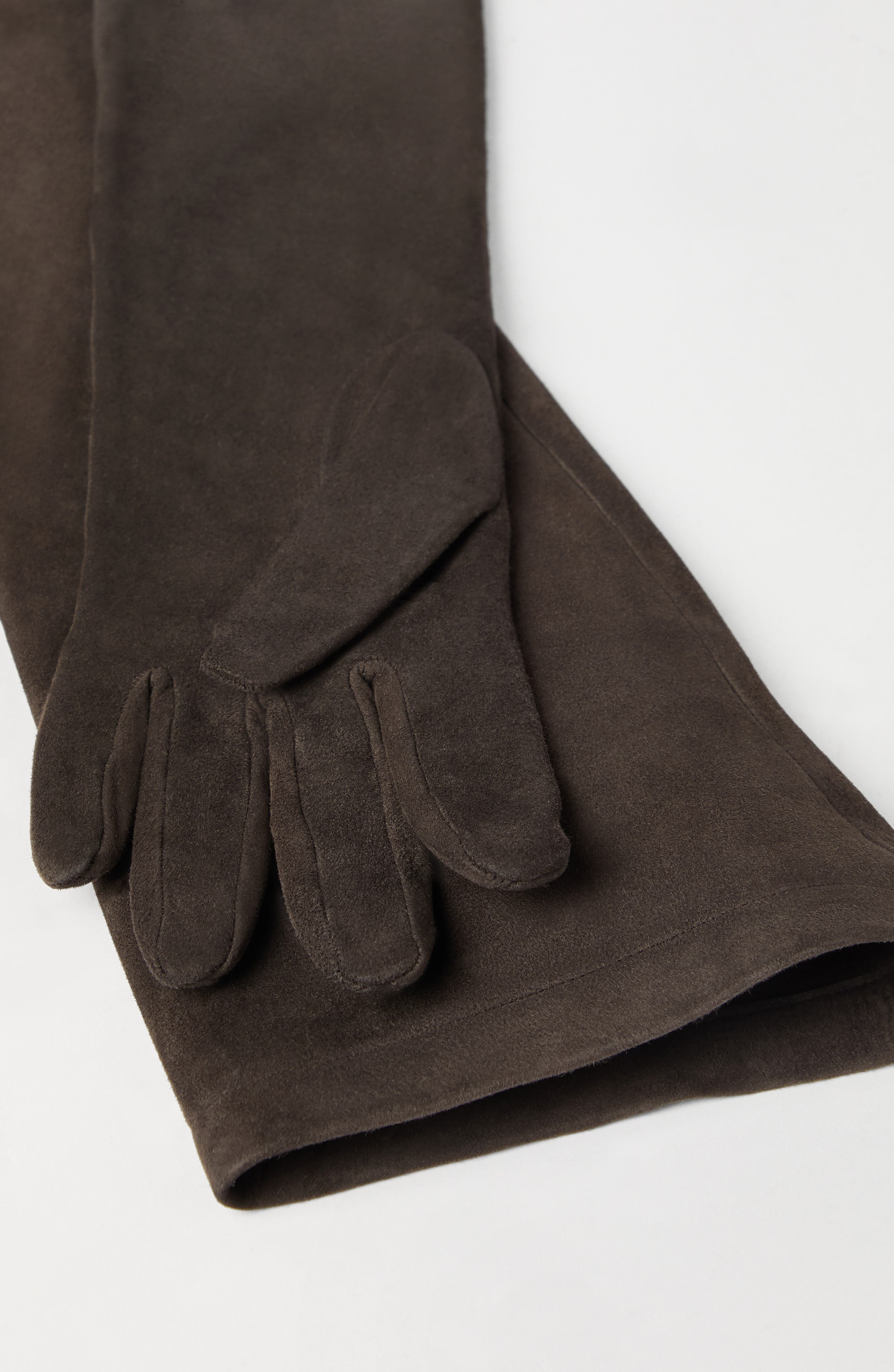 Brunello Cucinelli Couture suede gloves in Rust Brown at Nordstrom - 3