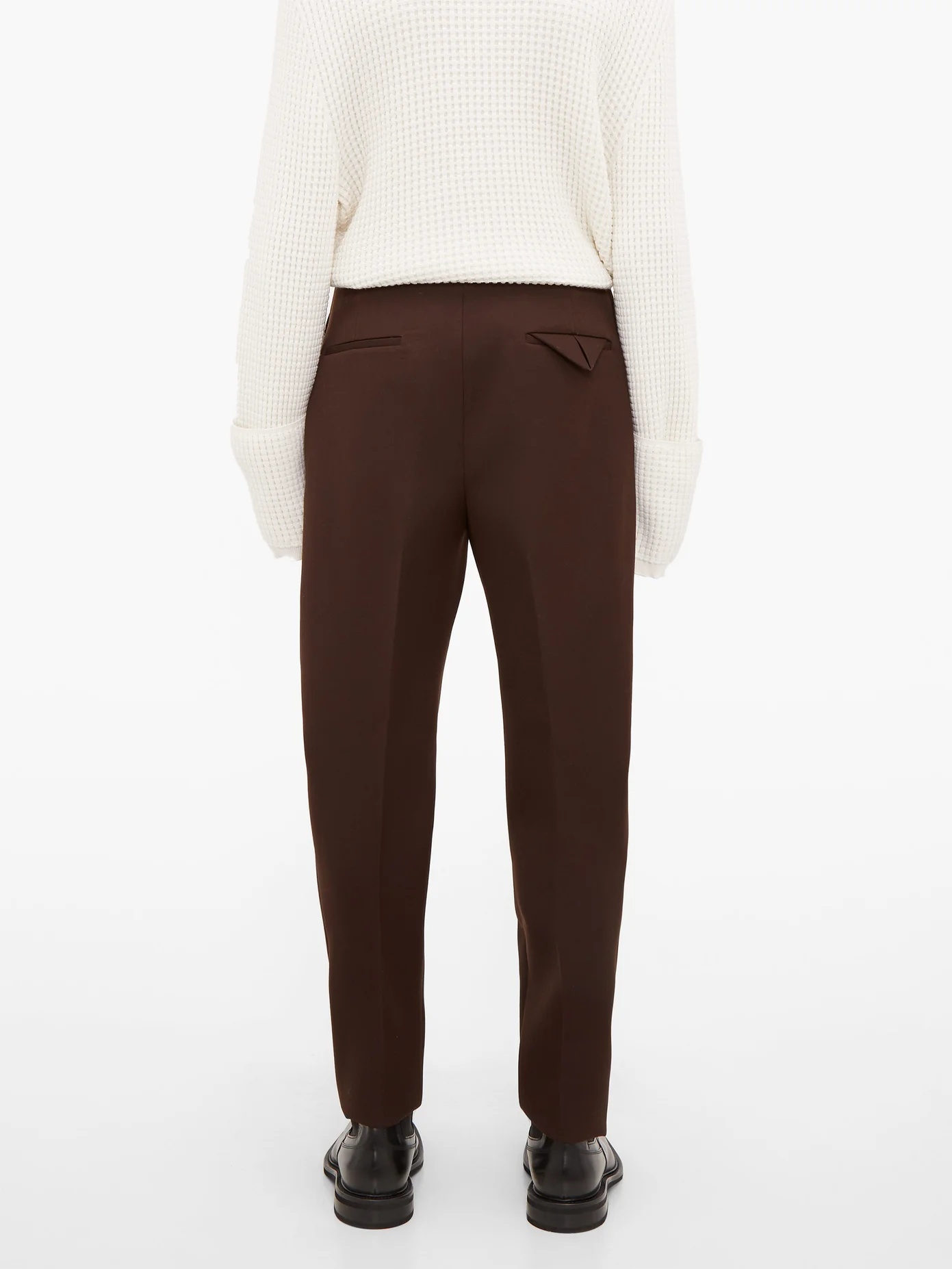 Tailored wool slim-leg trousers - 6