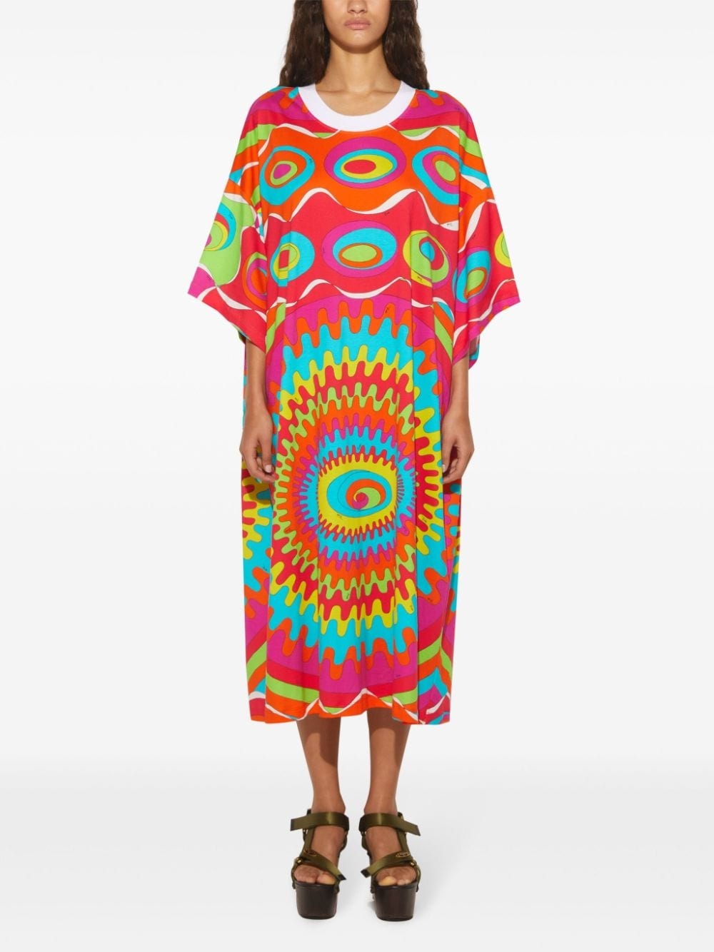 Bersaglio-print T-shirt maxidress - 2