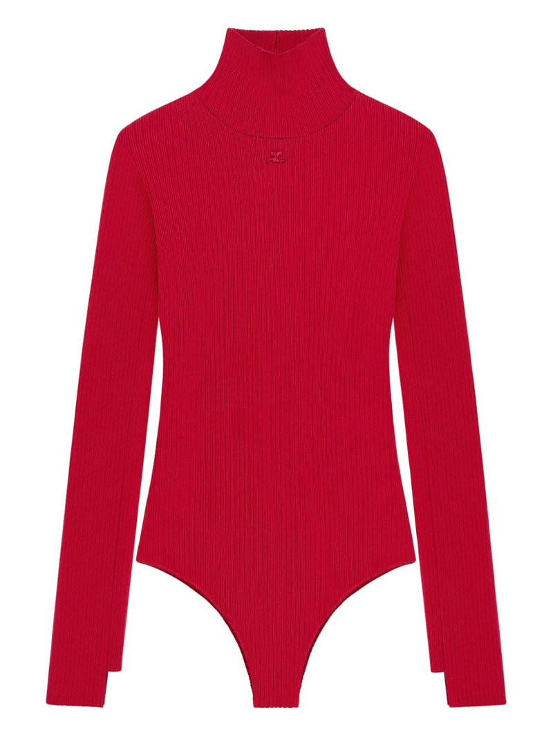 mock-neck bodysuit 1