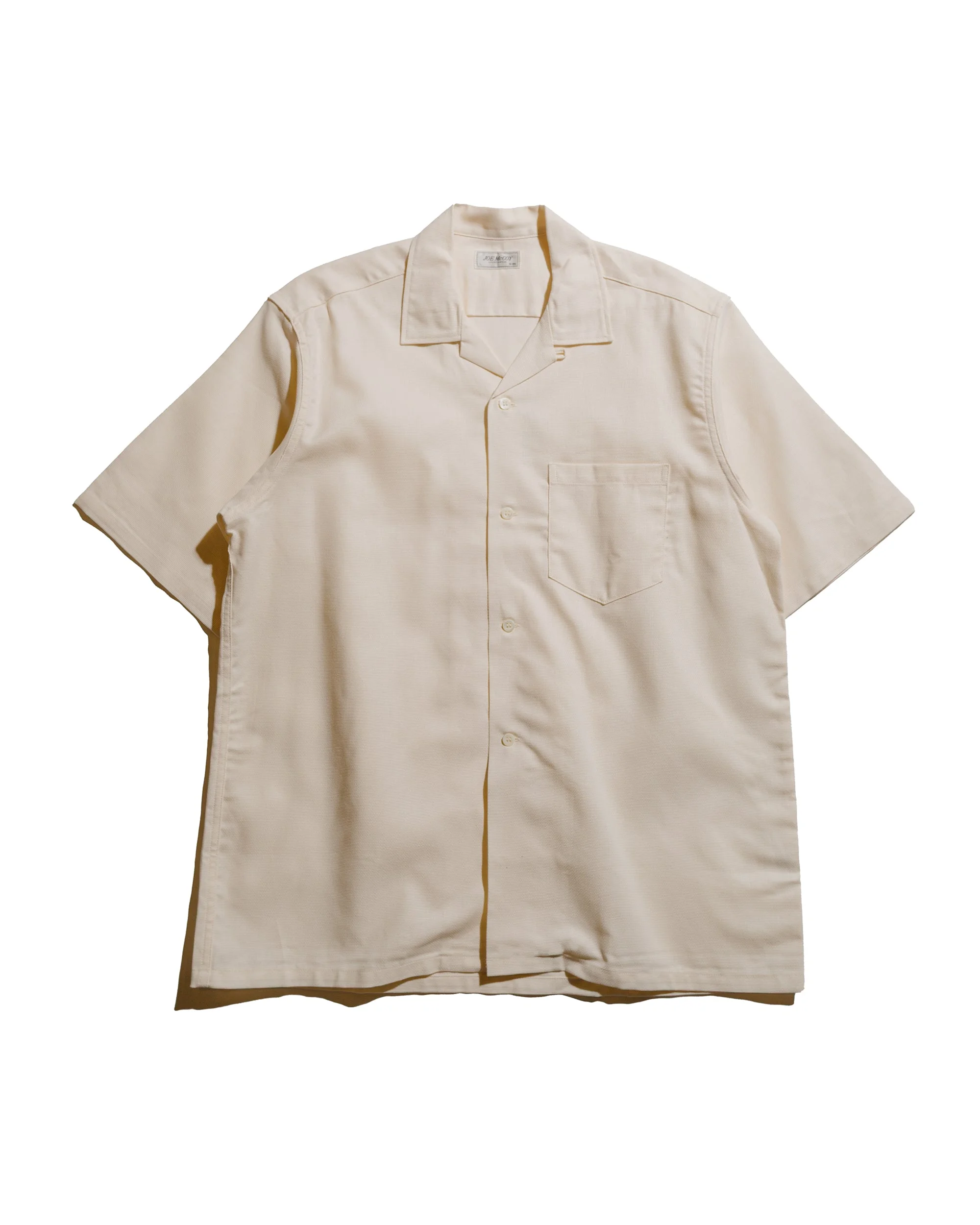 MS25011 Joe McCoy Panama Shirt S/S Milk - 1