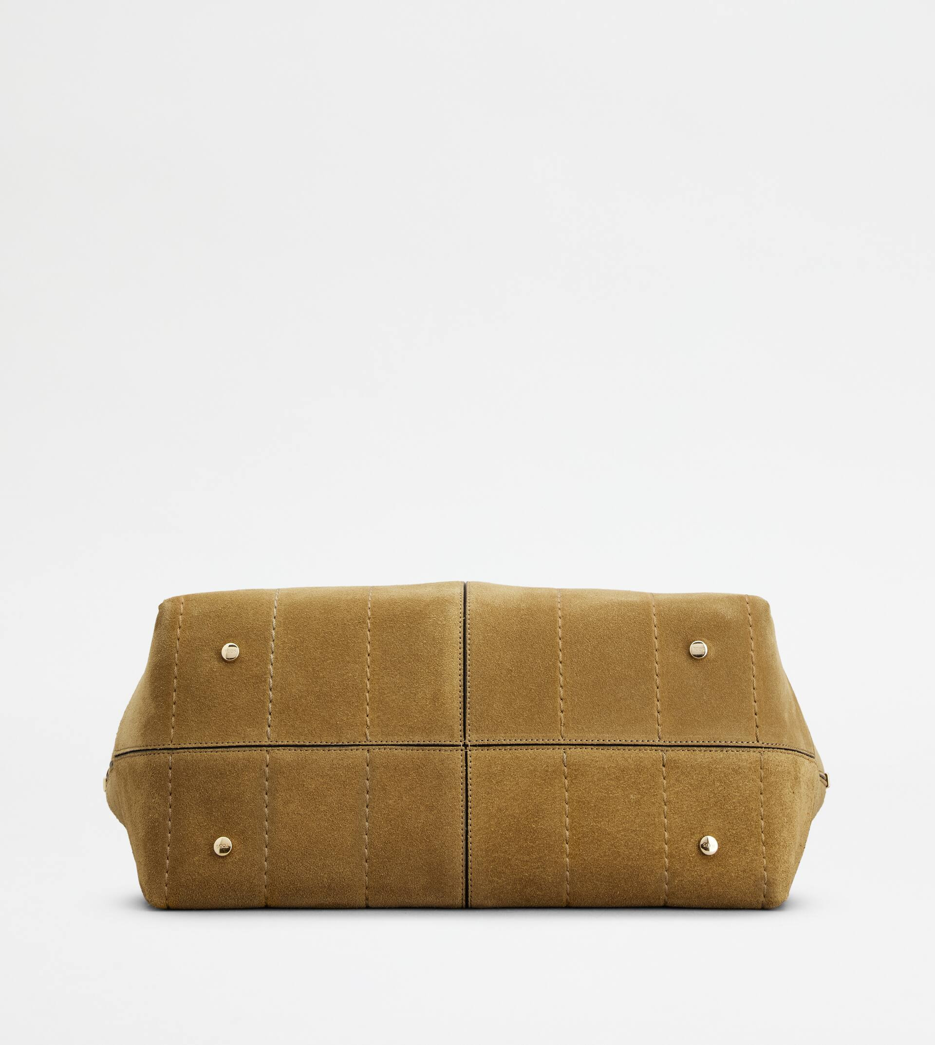 TOD'S DI BAG FOLIO IN SUEDE MEDIUM-SMALL - BROWN - 4