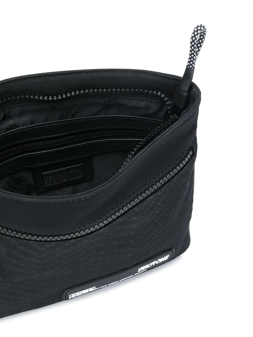 embossed logo messenger bag - 5