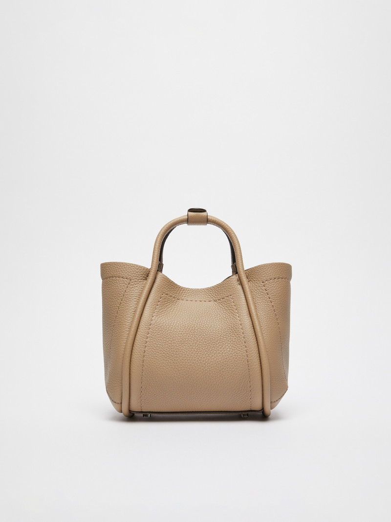 DRUMMEDMARINEXS Extra-small leather Marine bag with deerskin print 3