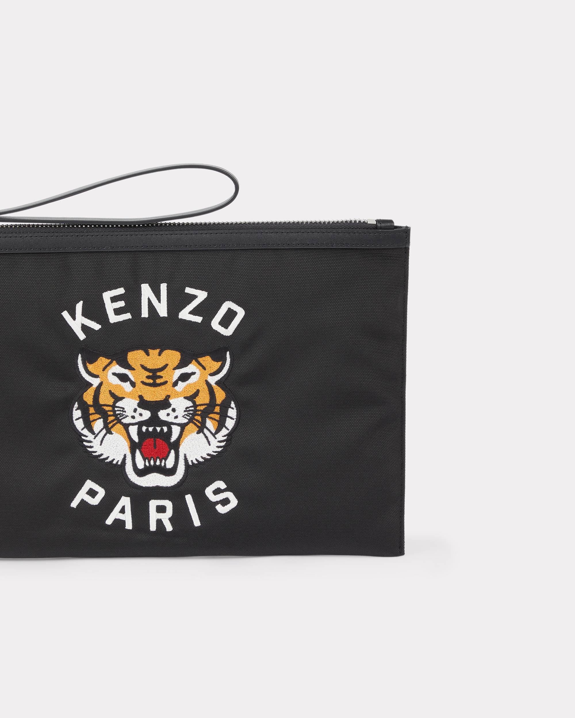 Large 'KENZO Varsity' purse in embroidered nylon - 3