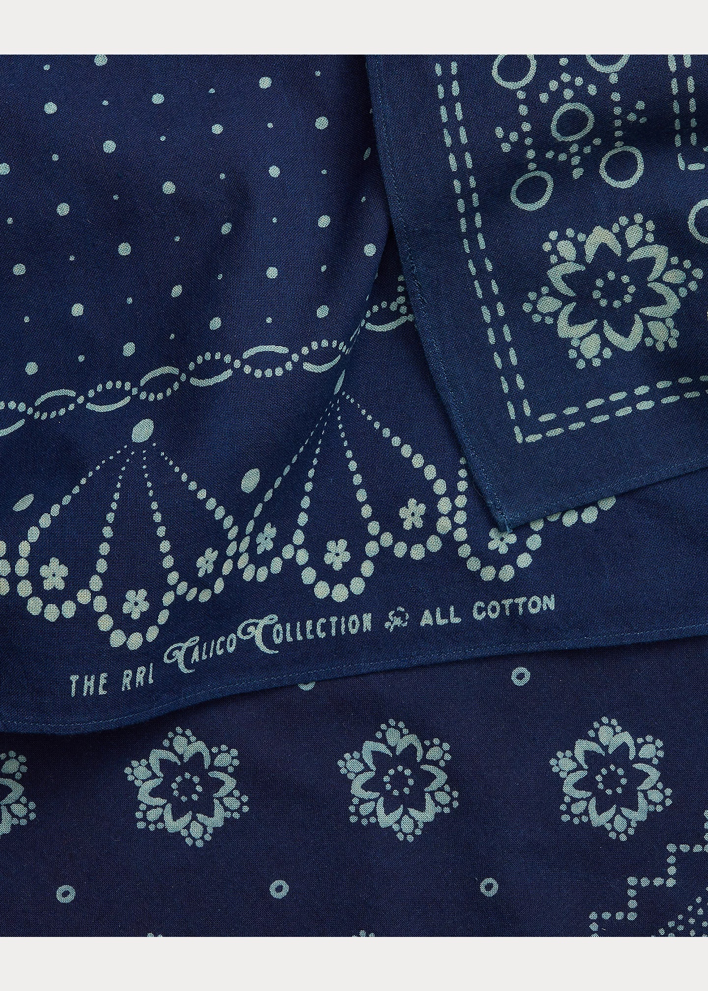 Indigo Cotton Bandanna 3-Pack 4
