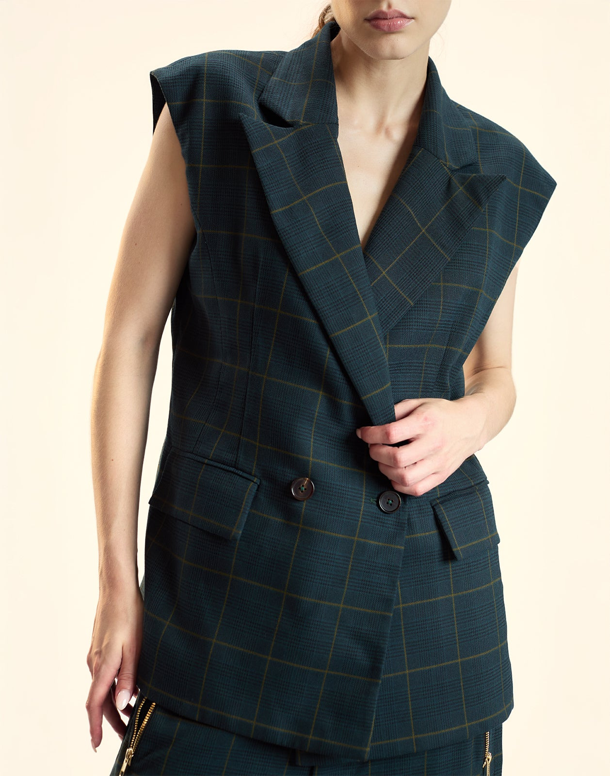 Plaid Vest - 4