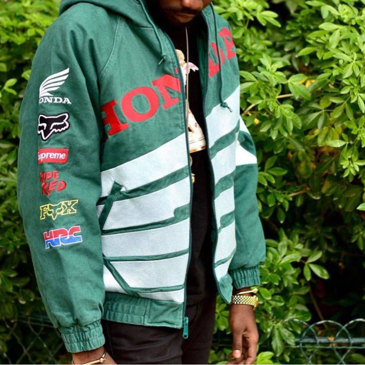 supreme HONDA FOX ジャージ Supreme Honda Fox Racing Puffy Zip Up Jacket Red Men's