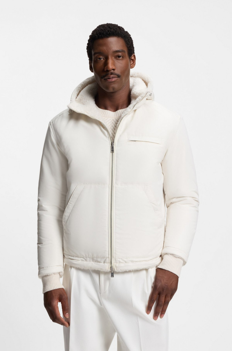 BOSS X STEIFF REVERSIBLE JACKET IN TEDDY 2