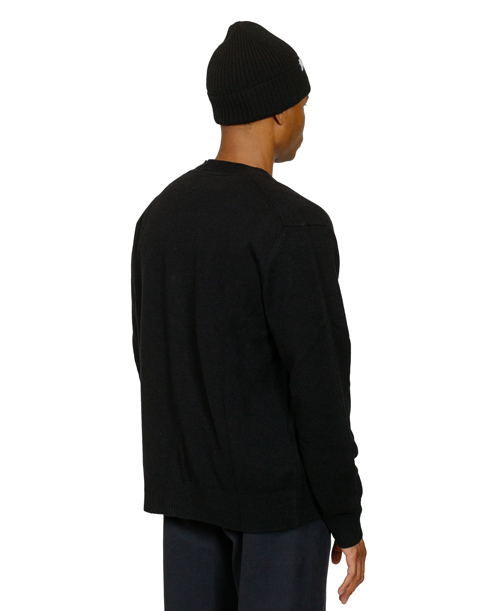 Standard Merino Lambswool Cardigan Black - 3