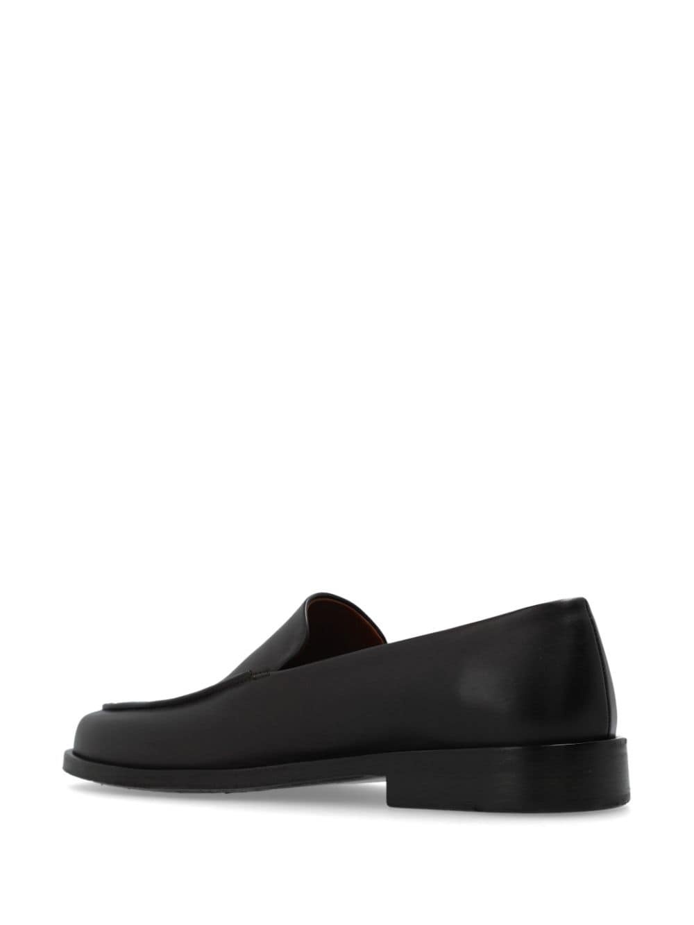 almond-toe leather loafers - 3