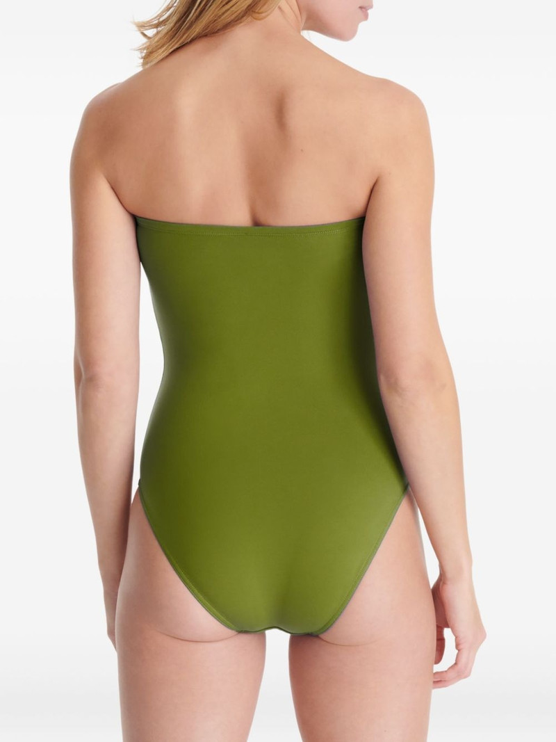 Cassiopée strapless ruched swimsuit 4