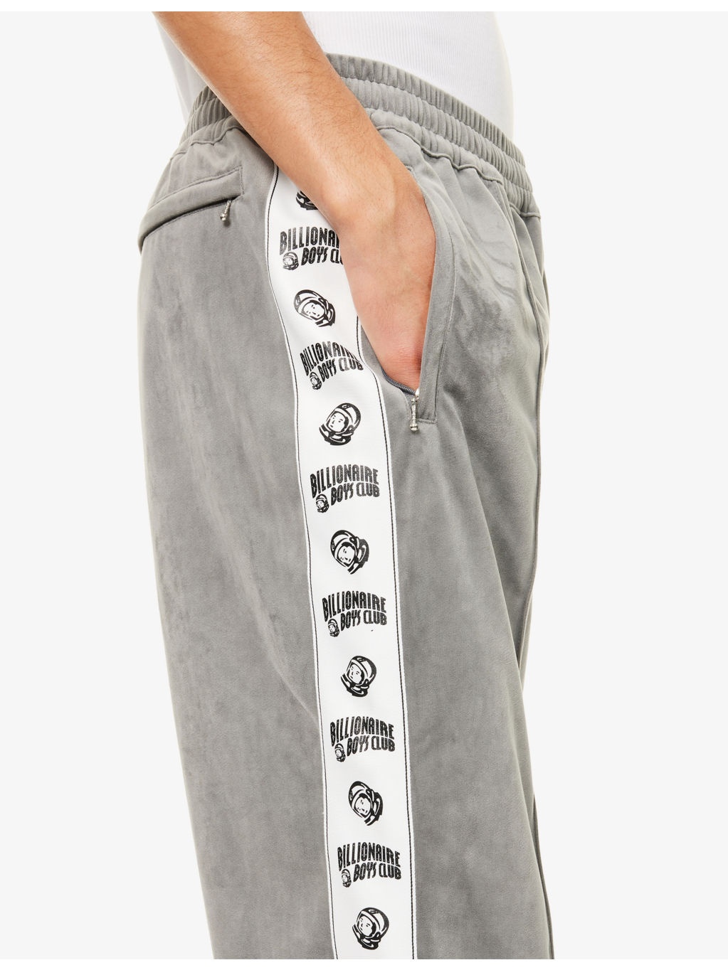 Velour Branded-Panel Woven Jogging Bottoms - 5