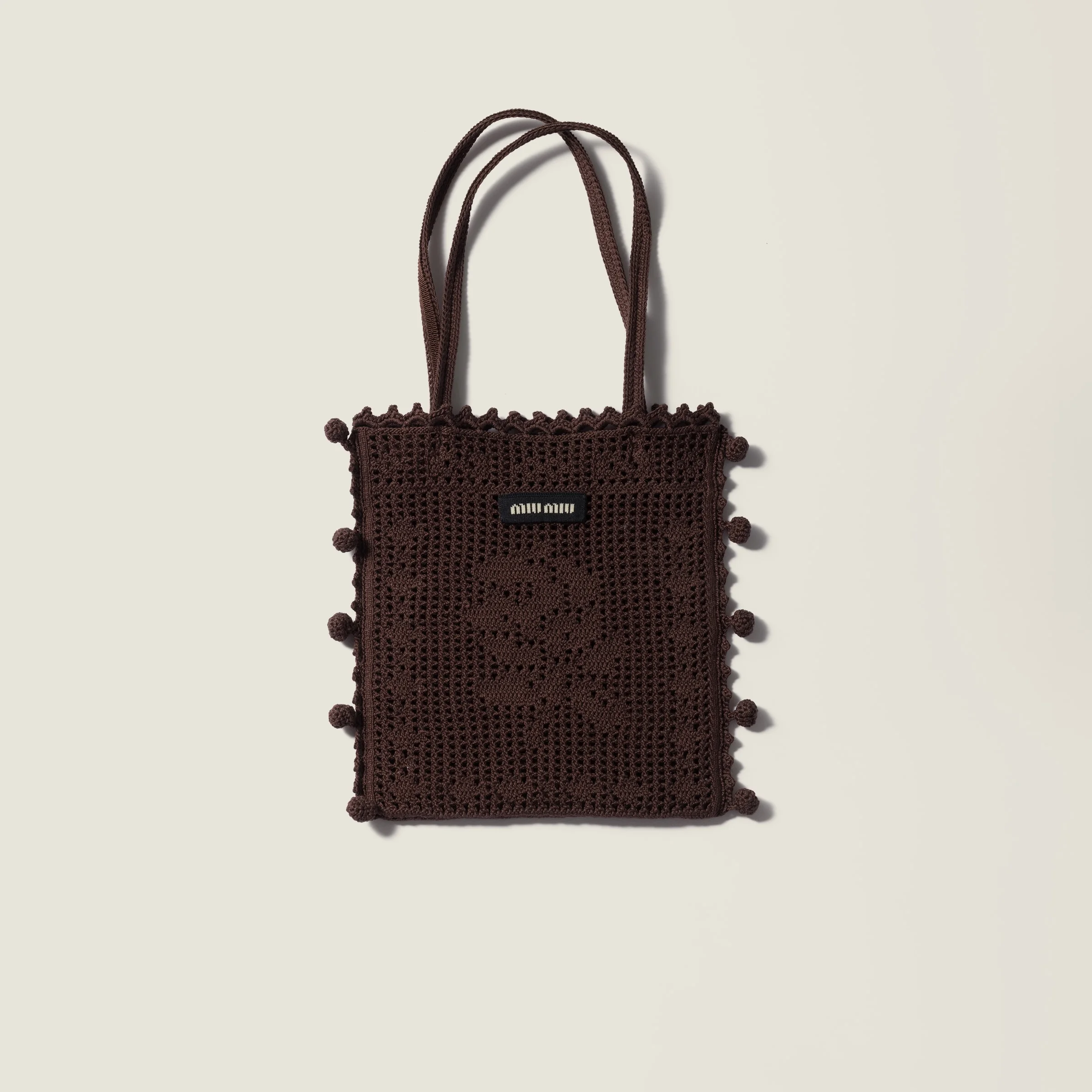 Cotton crochet handbag - 1