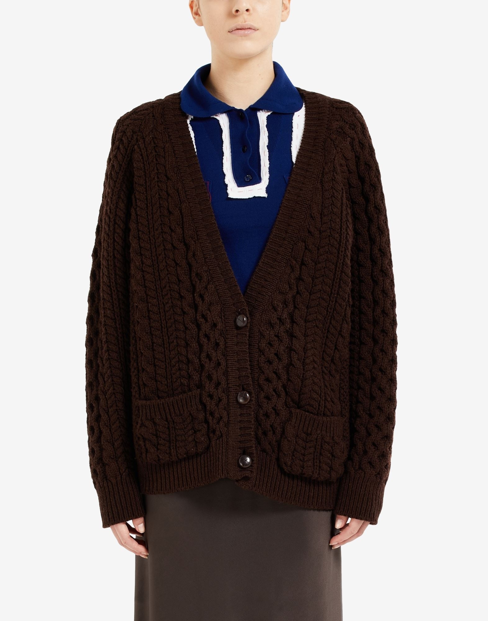 Cable knit cardigan - 5