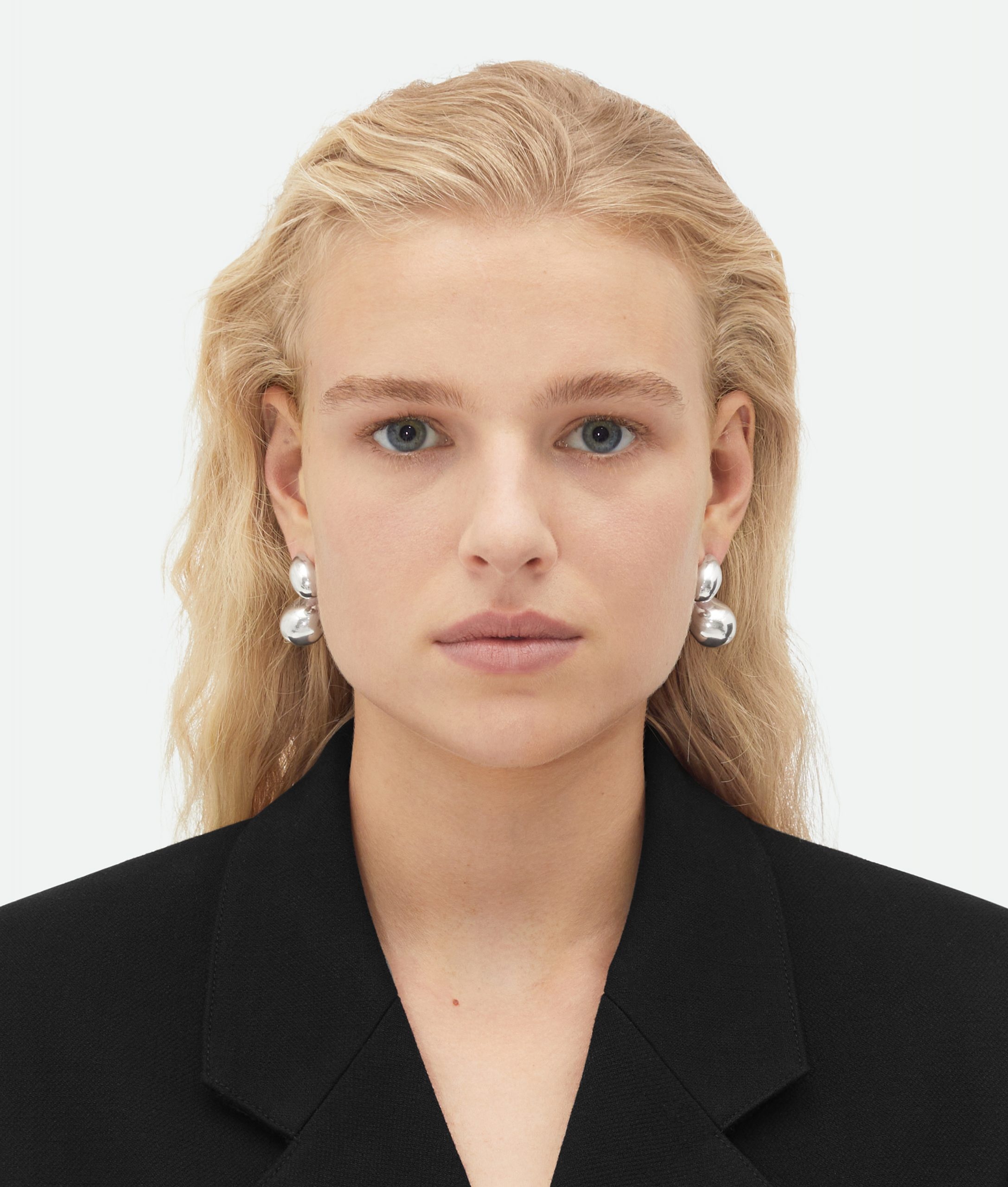 Bottega Veneta – Drop Earrings Silver - 2