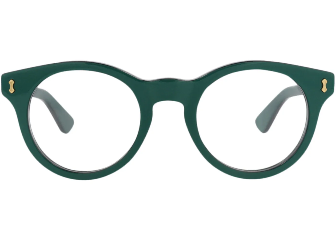 Gucci Round-Frame Recycled Acetate Optical Frames Green Green Transparent (GG1266O-30013832-003) - 1