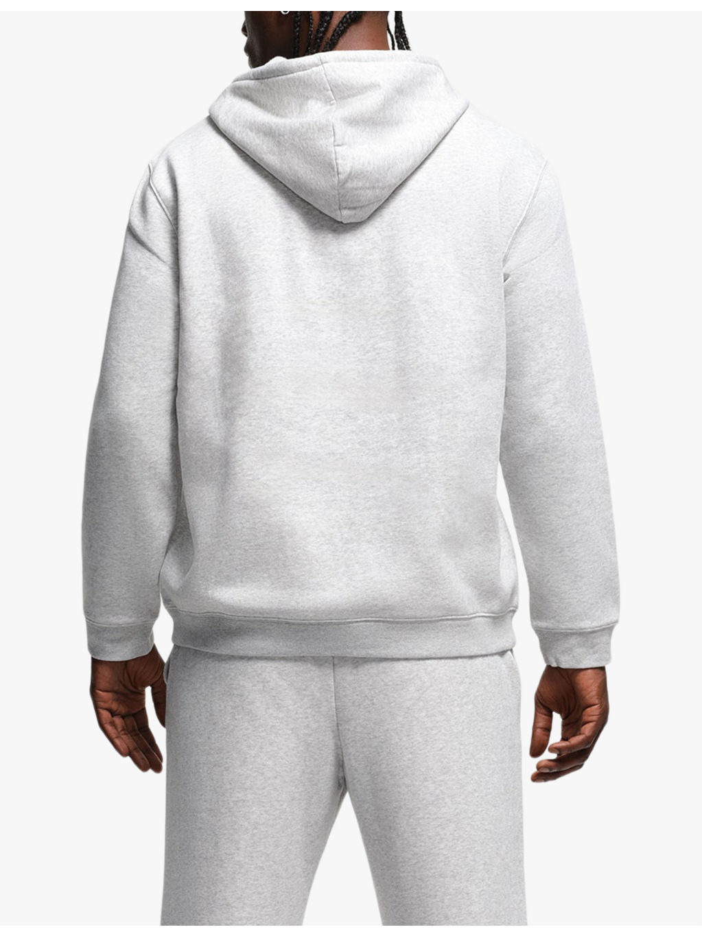 Classic lounge cotton-blend jersey hoody - 4