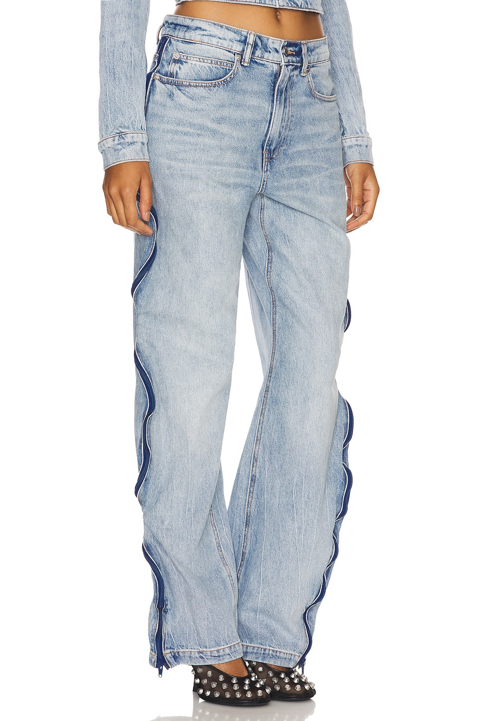 Curved Zipper Pant - 3