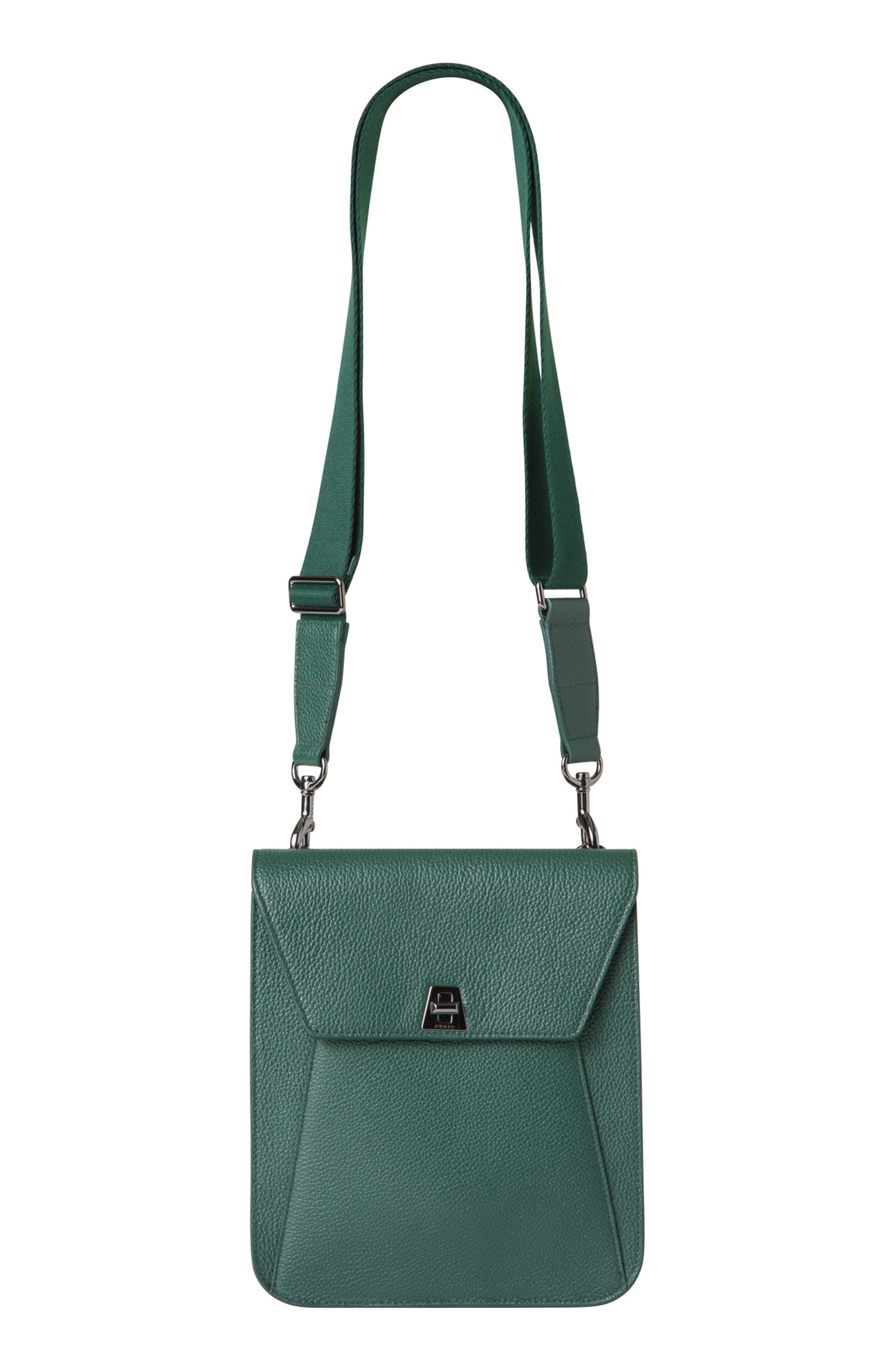 Akris Small Anouk Leather Crossbody Bag in Cypresse at Nordstrom - 2