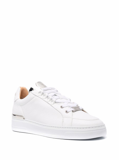 PHILIPP PLEIN Networth low-top leather sneakers outlook