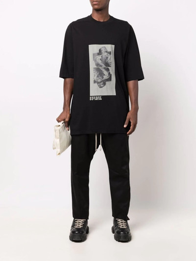 Rick Owens DRKSHDW graphic-print cotton T-shirt outlook