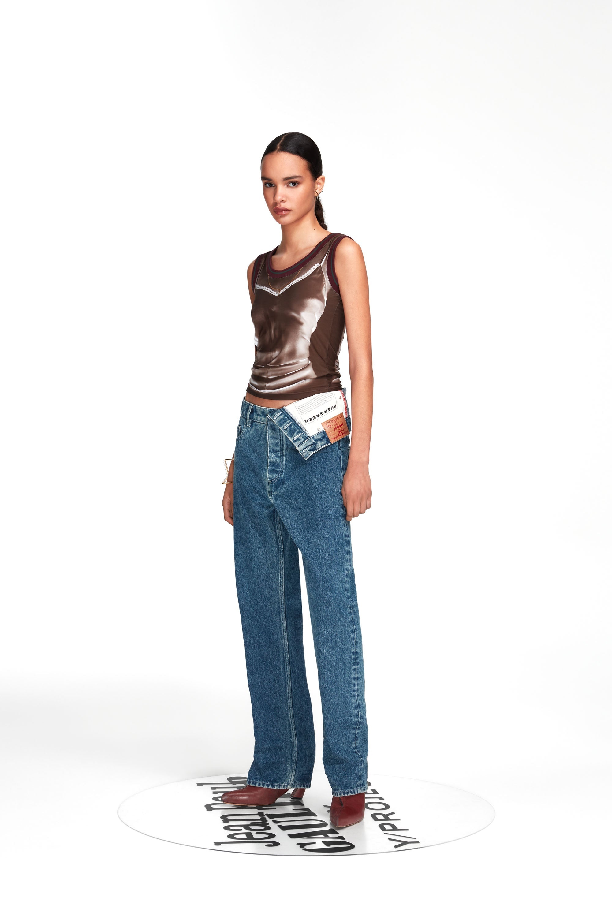 Trompe L'oeil Lingerie Tank Top - 4