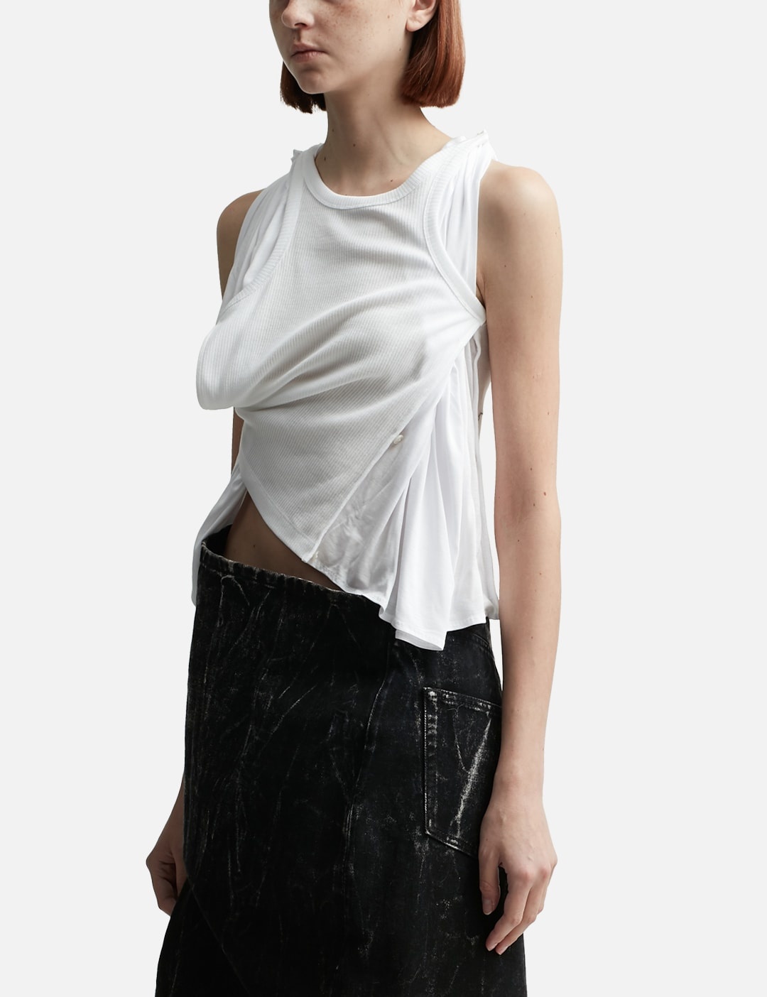 INSERT SCARF TANK TOP - 2