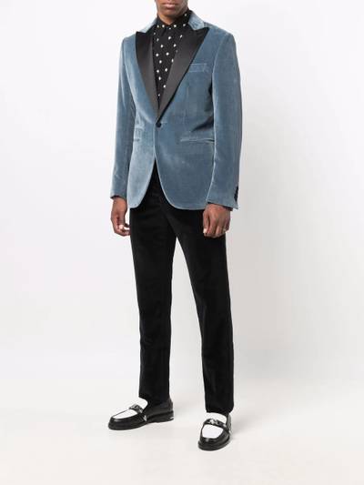 PHILIPP PLEIN Lord Fit velvet blazer outlook