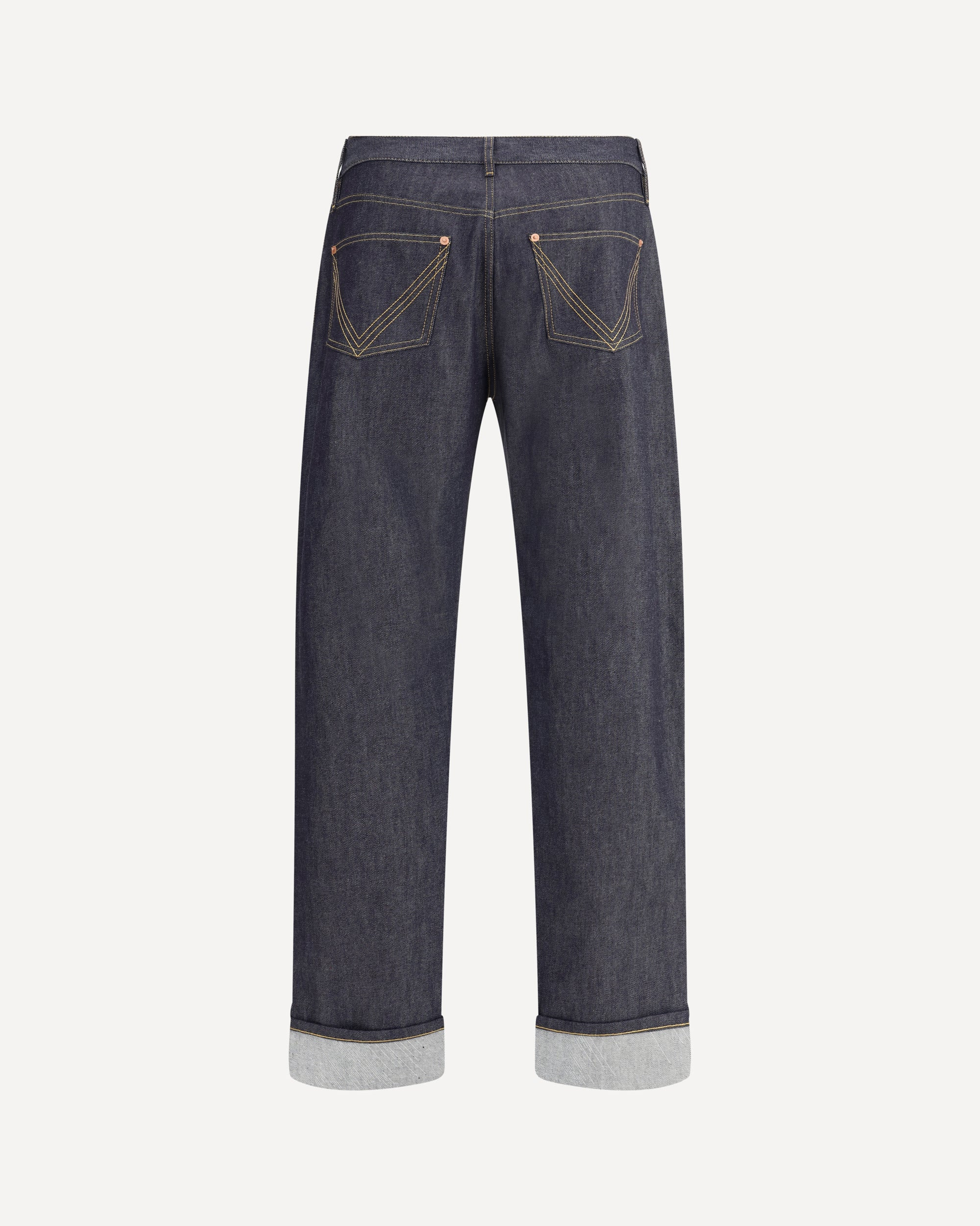 Indigo Rinsed wide leg Jeans - 2